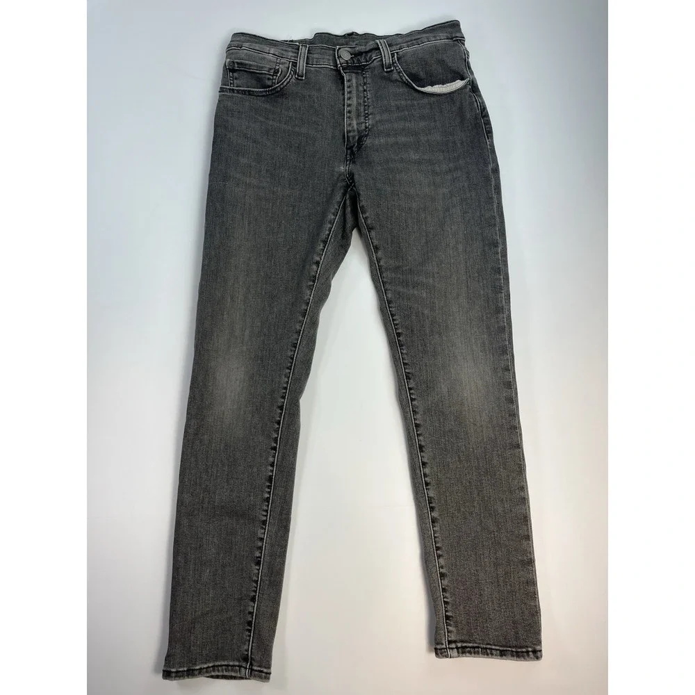 Levi's 512 Jeans Men's 32X30 Black Slim Tapered Fit Premium Big E